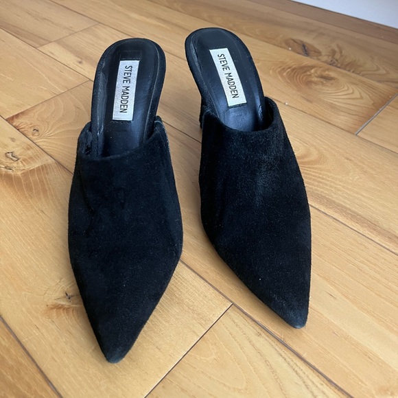 STEVE MADDEN Suede black heels - Picture 2 of 5